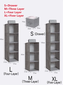 A Multi-Layer Non-Woven Fabric Storage Hanging Bag, A Hanging Kitchen And Clothing Storage Bag, And A Multi-Functional Storage Bag