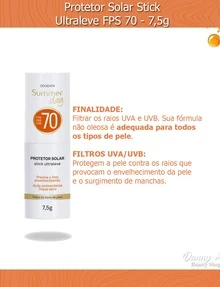 Sunscreen Stick SPF 70 For Light, Medium, Dark Or Black Skin 7.5g - Summer Day Odorata - 深色皮膚 - 查看 2