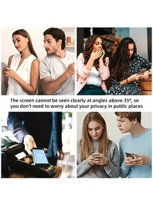 2 pièces Protecteur d'écran en verre trempé, anti-espionnage, anti-empreintes digitales, compatible avec le déverrouillage facial, installation facile, compatible avec Xiaomi. Cadeau pour l'anniversaire, la famille, les amis. Protecteur d'écran de téléphone, accessoires de téléphone, étanche, antichoc, anti-chute, résistant aux rayures, protection intégrale - Noir - Voir 7