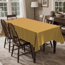 1Pc/4pcs Solid Color Tablecloth, Plastic Tablecloth 54 * 108inch Multi-Color Optional Peva Material, Rectangular Tablecloth, Suitable For Birthday, Wedding, Banquet, Party Desktop Decorations