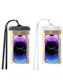 2 件套防水手机壳适用于泳池，休闲防水手机袋，休闲防水手机袋，适合游泳、漂流、度假、海滩、运动包、学校用品、学校用品、学生 - 彩色 - 查看 18