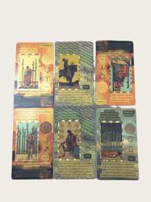 Baraja de Tarot para principiantes, de 4,72x2,76 pulgadas, de material PET duradero, antiarrugas, resistente al agua, con deslizamiento suave, adecuada para espiritualistas, mejor regalo para festivales, reuniones familiares, incluye manual de instrucciones