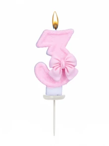 创意粉色蝴蝶结0-9数字蜡烛，生日蛋糕装饰蜡烛，派对蜡烛，氛围派对用品，浪漫派对用品，适用于情人节、单人派对、生日派对等。蛋糕装饰，烘焙装饰，创意数字生日蜡烛，主题派对，母亲节，情人节装饰，手工DIY礼物。1岁至100岁生日必备 - 粉色 - 查看 6