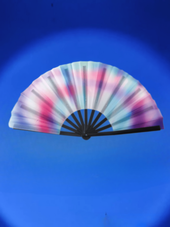 Duży fluorescencyjny wentylator dla mężczyzn i kobiet, fajny wentylator Kung Fu, niezbędny na lato. Bambusowy wentylator Bone Sound jest idealny na występy sceniczne, imprezy, tańce i jako prezent dla przyjaciół, rodziny, festiwali i urodzin