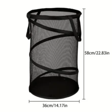 1pc Extra Large Pop-Up Laundry Basket - Foldable, Portable & Durable With Breathable Mesh - For Home & Travel - Perfect For Storing & Organizing Dirty Clothes - Ideal Gift For Families