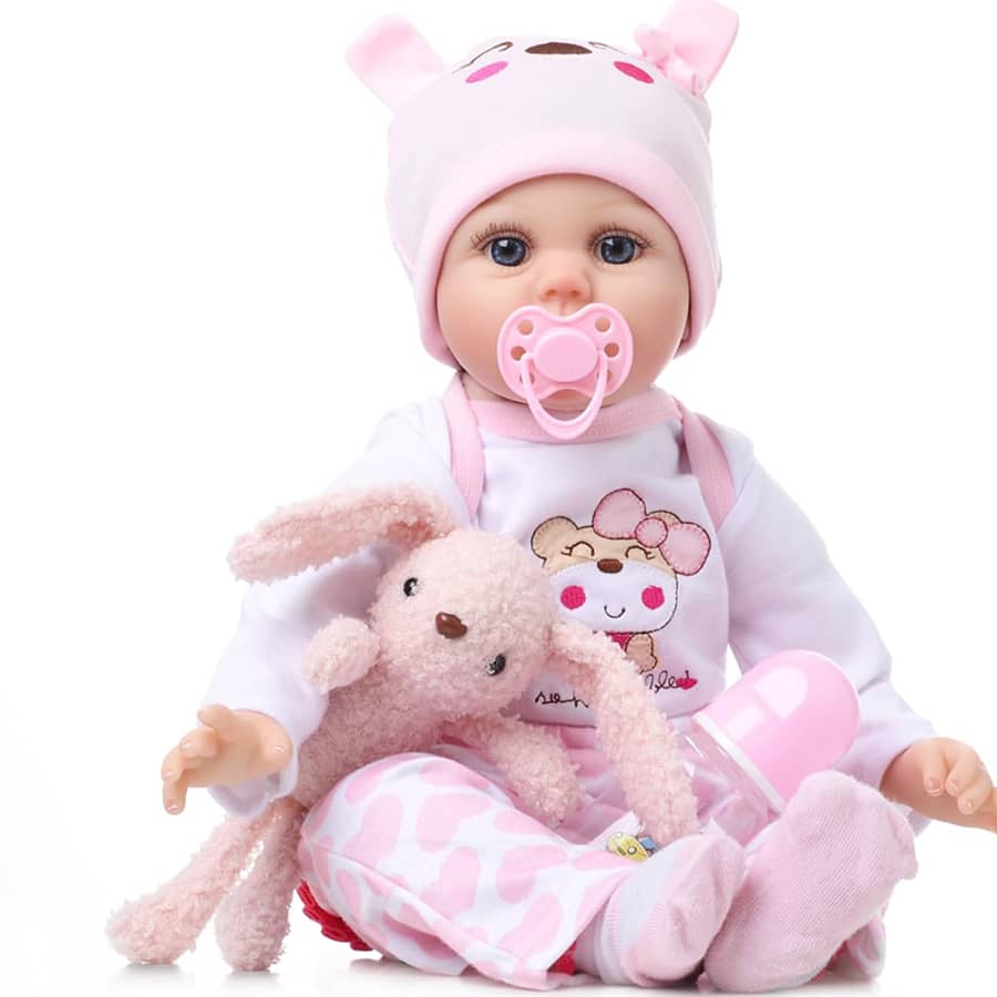 20 Inch Lifelike Newborn Baby Doll With Lifelike Veins, Handmade Vinyl With Weighted Fabric, Suitable For High-End Painted Gift Set For Children Aged 3+