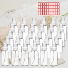 30 Pack 30ml Ultra-Fine Mist Travel-Sized Spray Bottles Refillable Clear Plastic Containers For Toiletries