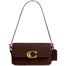 Coach Women's Genuine Leather Shoulder Hand Bag, Classic Clutch Wallet Purse For Ladies With Magnetic Snap Closure - Mocha Brown - View 7