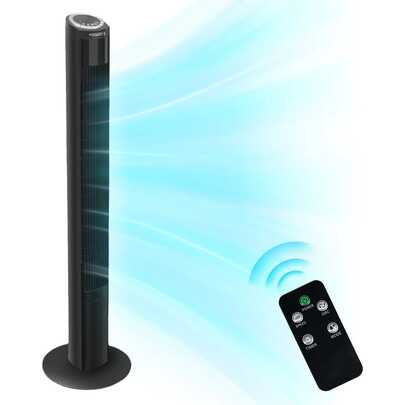 Ventilador De Torre Sin Aspas Silencioso Lascado 3modo 102cm