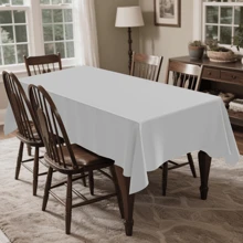 1Pc/4pcs Solid Color Tablecloth, Plastic Tablecloth 54 * 108inch Multi-Color Optional Peva Material, Rectangular Tablecloth, Suitable For Birthday, Wedding, Banquet, Party Desktop Decorations