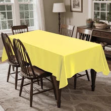 1Pc/4pcs Solid Color Tablecloth, Plastic Tablecloth 54 * 108inch Multi-Color Optional Peva Material, Rectangular Tablecloth, Suitable For Birthday, Wedding, Banquet, Party Desktop Decorations