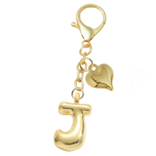 A-Z字母钥匙扣 - 精致金色金属字母钥匙圈，配有龙虾扣和心形装饰，采用耐用锌合金材质，适合度假、约会、海滩、购物、通勤、学习等各种场合，完美搭配钱包、耳机盒、背包和车钥匙 - 理想的生日礼物和钥匙配件 | 精致钥匙扣 | 金属钥匙扣，春夏最佳搭配 - 金色 - 查看 20