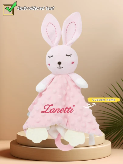 Cute Cartoon Animal Silicone Teething Comforter Blanket, Early Education Toy For Newborns & Infants. Adorable Animal Comforter Blanket To Soothe, Calm And Help Baby Sleep. Soft Material, Non-Shedding, No Odor. Promotes Emotional, Visual, Intelligence And Motor Skills Development.