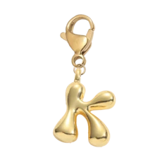 Bubble Letter Cute Necklace Pendant, Bag Pendant - Lucky Crystal Pendant, Letter A-Z, Shiny Alloy Bag Backpack Pendant - Perfect Gift For Birthday And Special Occasions, Keychain Ring Bag Backpack Pendant Car Pendant Gift For Women And Girls, Wallet And Handbag Accessories