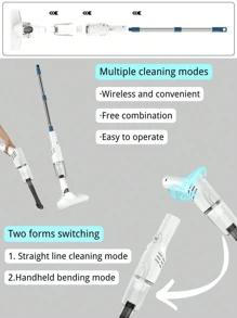 Lightweight Cordless Handheld Vacuum Cleaner - Powerful Suction, Multi-Purpose Vacuum Cleaner For Home And Car, Long-Lasting Lithium Battery, USB Rechargeable, Quiet Operation, Suitable For Home Cleaning On Hardwood Floors And Small Spaces