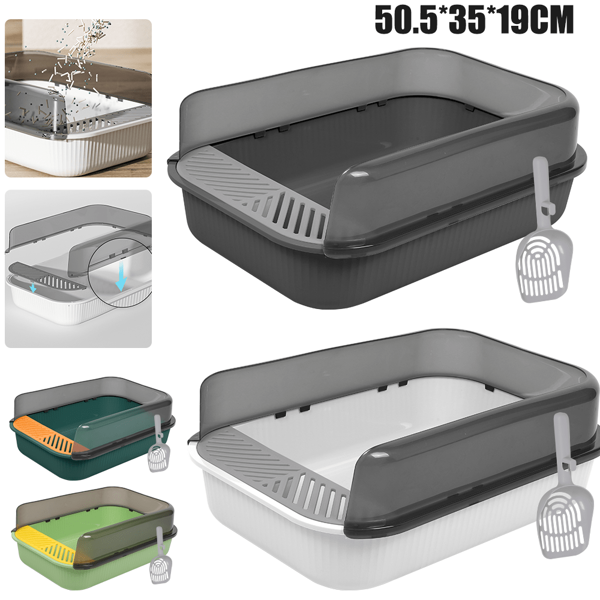 NEU Katzentoilette offene Katzenklo 50,5 x 35 x 19cm Schalentoilette