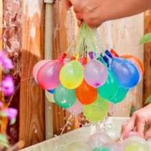 Kit 2 Packs 222 Automatic Colored Water Balloons - Fills All Together In 60 Seconds Self Sealing - 彩色 - 查看 4