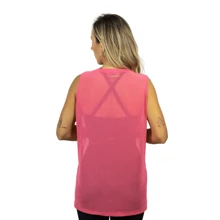 Camisa Blusa De Tule Regata Transparente Academia Esporte Moda Fitness