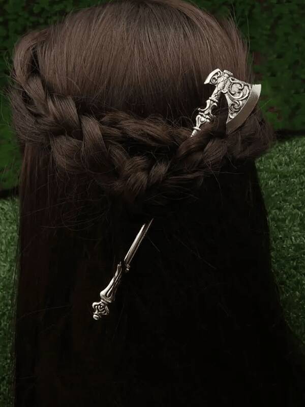 Accessori per capelli di moda vintage, clip per capelli a forma di ascia da pirata, adatti per lo styling, donne, spiaggia, estate, festa, matrimonio, vacanza, fermagli per chignon, accessori per capelli