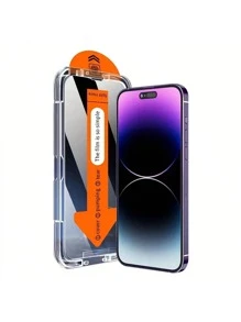 1 pieza Protector de pantalla de privacidad libre de polvo, compatible con iPhone 15/14/13/12/11 Pro Max Plus/XS/XR Series, instalación rápida