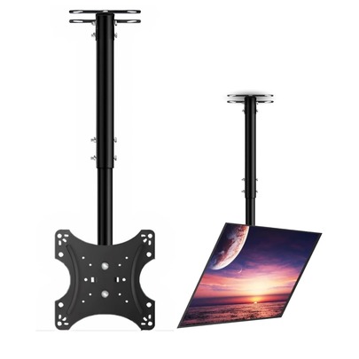 Soporte de TV Techo,Soporte Ajustable de TV de Pantalla de 14 a 42 Pulgadas Máx 34KG,Soporte TV Techo de Inclinable y Giratorio,Ajuste Telescópico de Altura,Máx VESA 200x200