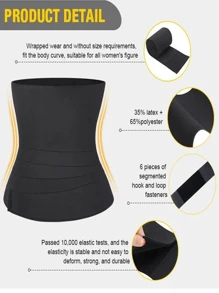 1pc Women Waist Wrap Corset Belt Elastic Adjustable Postpartum Abdomen Shaper