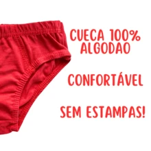 Kit 10 Comfortable Children's Briefs, 100% Cotton With Lining - 彩色 - 查看 2