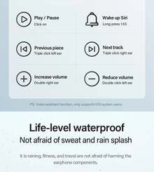 Lenovo Thinkplus LP40 無線藍牙 5.0 運動降噪耳機（中國包裝）中文說明書 - 黑色 - 查看 8