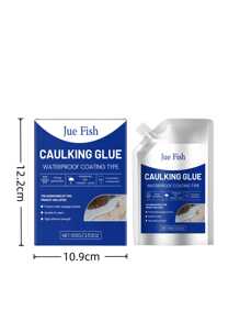 Jue-Fish Gravel Bonding Adhesive - Strong Adhesion + Waterproof & UV Resistant For Pebbles, Agates & Natural Stones. Suitable For Wall Tiling, Landscaping, Fast Drying, Non-Yellowing, Odorless Natural Bonding Agent