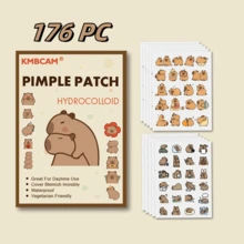 1200 parches en forma de capibara para el acné, parches faciales - sin fragancia, sin conservantes, unisex, aptos para todo tipo de piel, sin fragancia y libres de otros ingredientes. - Multicolor - Ver 10