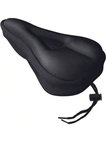 1pc Bike Seat Cushion - Gel Padded Bike Seat Cover For Men Women Comfort, Extra Soft Exercise Bicycle Seat Compatible With Peloton, Outdoor & Indoor