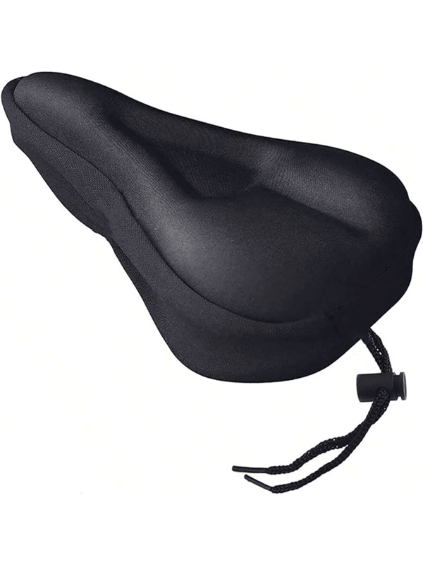 1 pieza Cojín de asiento de bicicleta - Cubierta de asiento de bicicleta con acolchado de gel para hombres y mujeres, cómodo y extra suave, compatible con Peloton para usar en bicicleta estática interior y exterior