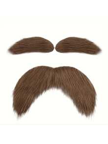 Fake Beard Self-Adhesive Novelty Fake Beard Stickers French Pirate Detective Beard Stickers Mexican Carnival Party Supplies Halloween Costume Party Accessories