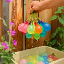 Kit 2 Packs 222 Automatic Colored Water Balloons - Fills All Together In 60 Seconds Self Sealing - 彩色 - 查看 2