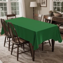 1Pc/4pcs Solid Color Tablecloth, Plastic Tablecloth 54 * 108inch Multi-Color Optional Peva Material, Rectangular Tablecloth, Suitable For Birthday, Wedding, Banquet, Party Desktop Decorations