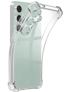 1pc Transparent Four-Corner Anti-Drop Case, Compatible With Samsung Series, Samsung Phone Transparent Four-Corner Anti-Drop Case, Phone Case, Protective Cover, Phone Shell, Phone Sleeve, Anti-Drop Phone Case, Transparent Phone Case, Minimalist Phone Case, Solid Color Phone Case, Transparent Phone Case, TPU Phone Case Anti-Drop (Military-Grade Anti-Drop)