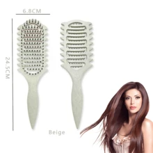 卷发梳，卷发梳，带通风孔的梳子，适用于男女卷发的梳理、定型和定型，减少拉扯 - 彩色 - 查看 8