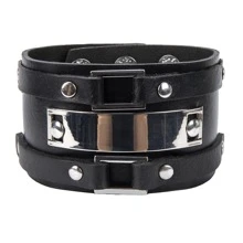 1pc Minimalist Vintage European & American Style Handmade Genuine Leather Braided Bracelet, Adjustable Size Suitable For Men, Women, Teens For Daily Wear, Halloween