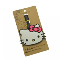 Sanrio Luggage Tag, Cartoon Cute Travel ID Label, Casual Style, Edgeless Paint, Hand Wash, PVC, Easy To Connect Travel And Office Strap, Luggage Strap Vacation Travel Accessories Summer Travel Essentials Suitcase Tag Pendant Holiday Vacation For Travel For Honeymoon For Flying For Cruise For Bags For Luggage Portable Back To School Women Mini Travel Products Bag For School School Accessories School Stuff