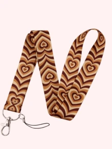 1 件时尚爱心图案手机挂绳长丝带多色挂绳，适用于手机挂绳、游戏机挂绳、相机挂绳、证件挂绳、出入证、交通卡、工作证、场地证书、音乐会、鸡尾酒会等。非常适合男朋友、女朋友、家庭成员、医生、护士、派对礼物袋挂绳带身份证夹汽车配件袋饰物圣诞节 - 多色 - 查看 8