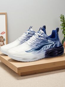 Herren neue Farbverlauf Mesh atmungsaktive Lässig Sportschuhe, Luftpolster stoßabsorbierende Laufschuhe, Mode vielseitige Schuhe für den Street-Style