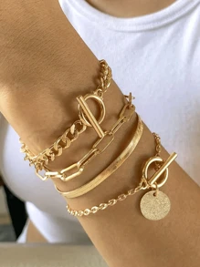 1 Set Hiphop Snake Bone Chain Jewelry Accessory Set