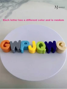 1 Stück personalisierte Acryl Haustier-Namenskette, Bonbonfarben Haustier-Halsband, DIY Haustier-Zubehör, Herbst/Winter