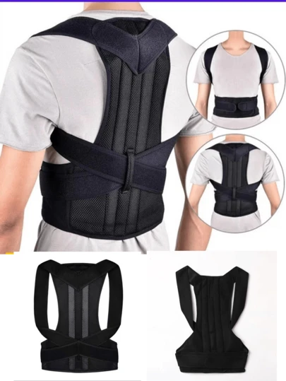 Adjustable Posture Corrector For Adult Men And Women, Suitable For Students, Back Support Brace For Clavicle Support, Neck, Back And Shoulder