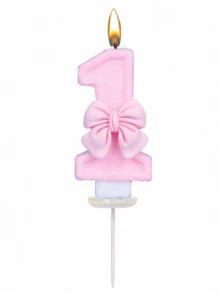 创意粉色蝴蝶结0-9数字蜡烛，生日蛋糕装饰蜡烛，派对蜡烛，氛围派对用品，浪漫派对用品，适用于情人节、单人派对、生日派对等。蛋糕装饰，烘焙装饰，创意数字生日蜡烛，主题派对，母亲节，情人节装饰，手工DIY礼物。1岁至100岁生日必备 - 粉色 - 查看 19