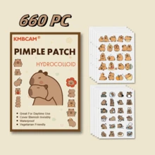 1200 parches en forma de capibara para el acné, parches faciales - sin fragancia, sin conservantes, unisex, aptos para todo tipo de piel, sin fragancia y libres de otros ingredientes. - Multicolor - Ver 1