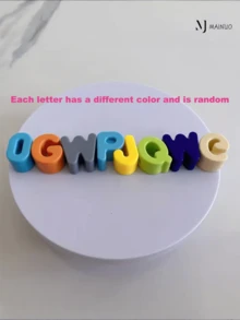 1 Stück personalisierte Acryl Haustier-Namenskette, Bonbonfarben Haustier-Halsband, DIY Haustier-Zubehör, Herbst/Winter