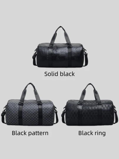 Large Capacity Travel Duffle Bag, Weekender Bag With Wet Pocket, Waterproof Overnight Bag For Gym Fitness Hospital, Carry-On Luggage For Weekend Trip, Black Large Tote Bag Travel Essential Shopping Bag Large Capacity Bag Hiking Accessories Travel Bags Gym Bag Waterproof Backpack Beachweekend Bag Vacation Bags For Travel Holiday