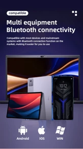 Lenovo Neuer Lenovo TH10 TWS Bluetooth-Kopfhörer mit geringer Latenz und langer Ausdauer, Gaming-Kopfhörer, komfortables, atmungsaktives Sport-Headset
