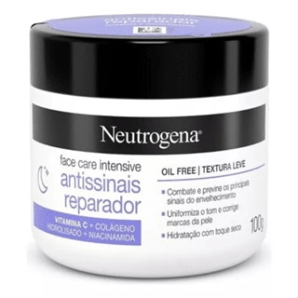 Neutrogena Face Care Intensive Anti-Aging Repairing Facial Cream 100g Purple - White - View 1
